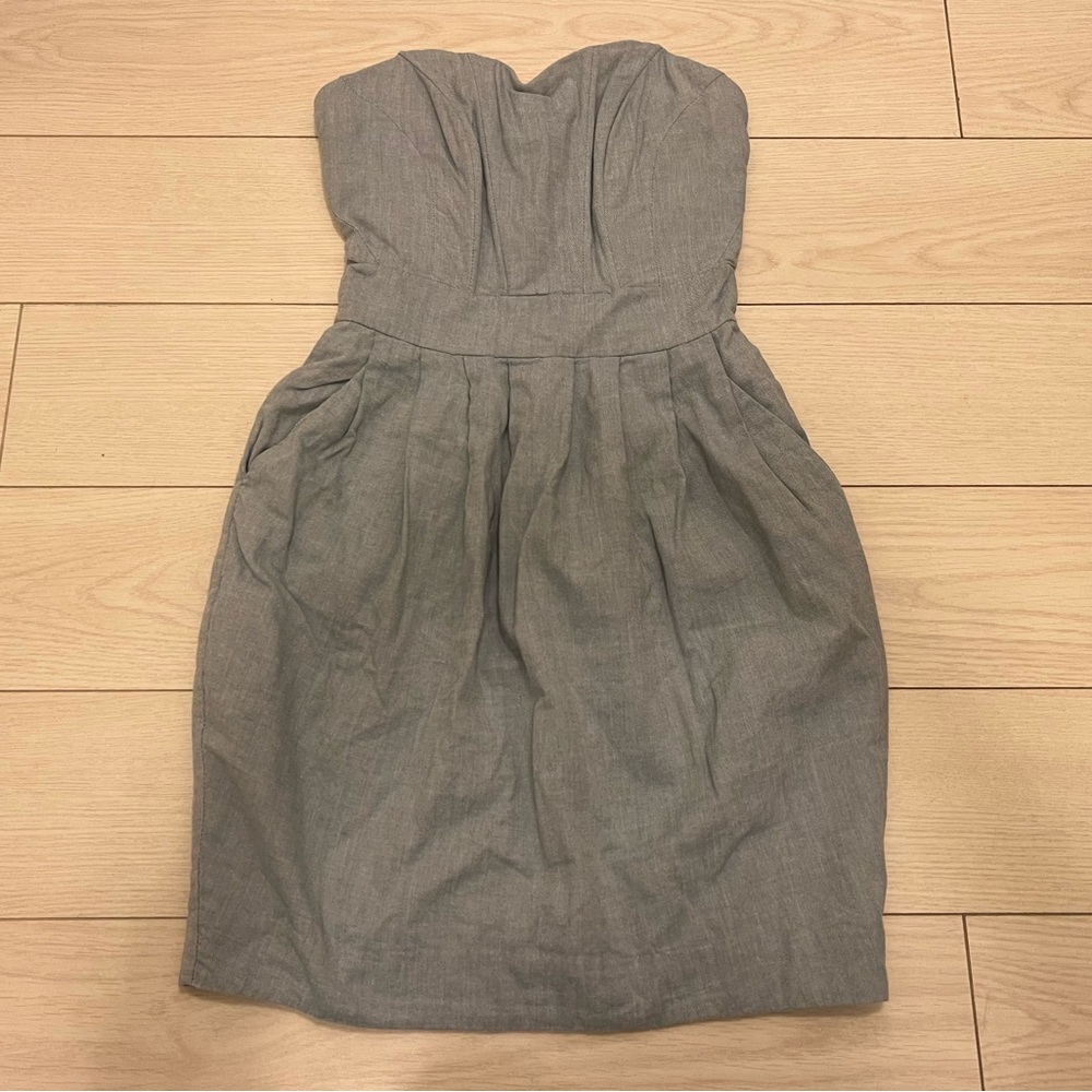 H&M light blue strapless dress size 2 (XS)